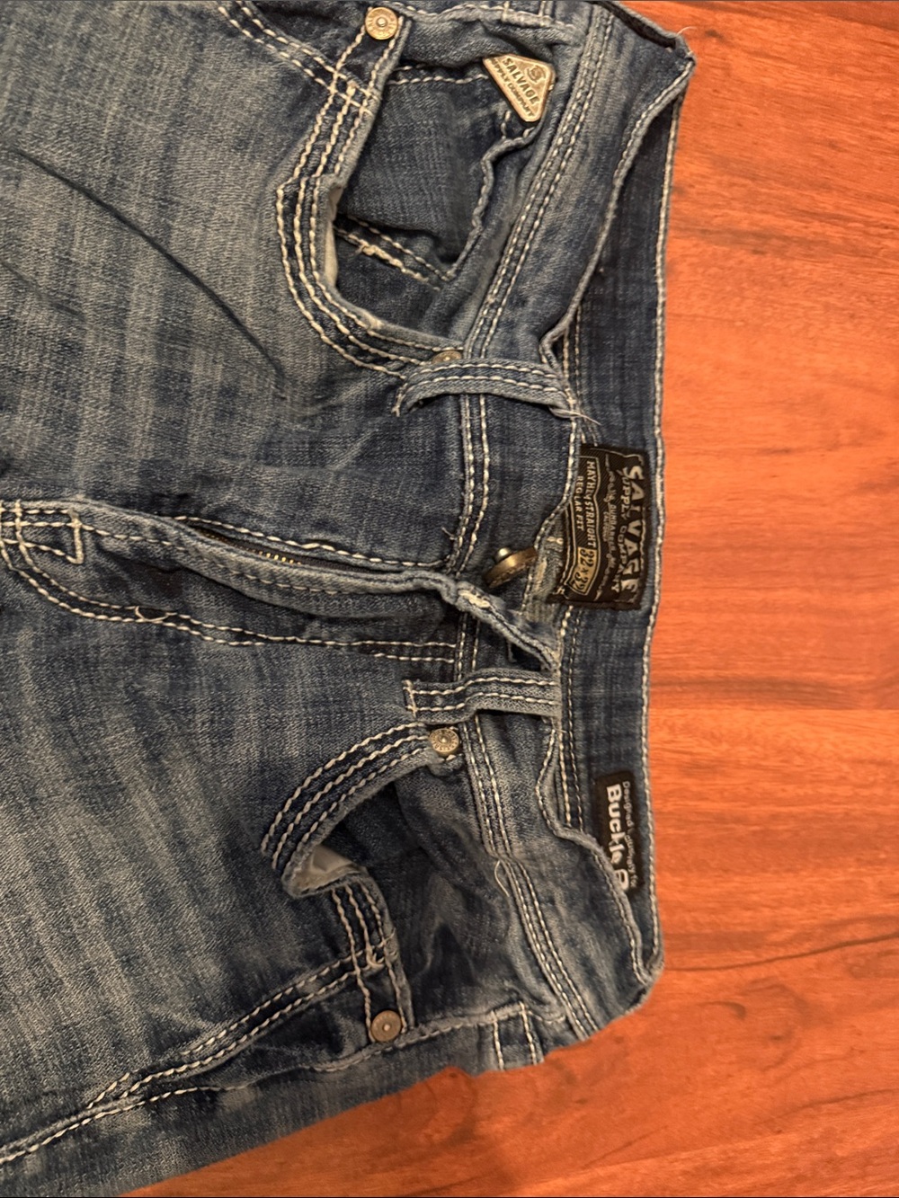 Buckle men Boot Cut Jeans - Faded Blue Denim
